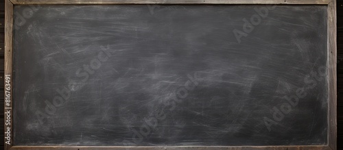 Abstract Chalk rubbed out on blackboard or chalkboard texture clean school board for background or copy space for add text message Backdrop of Education concepts © Gular