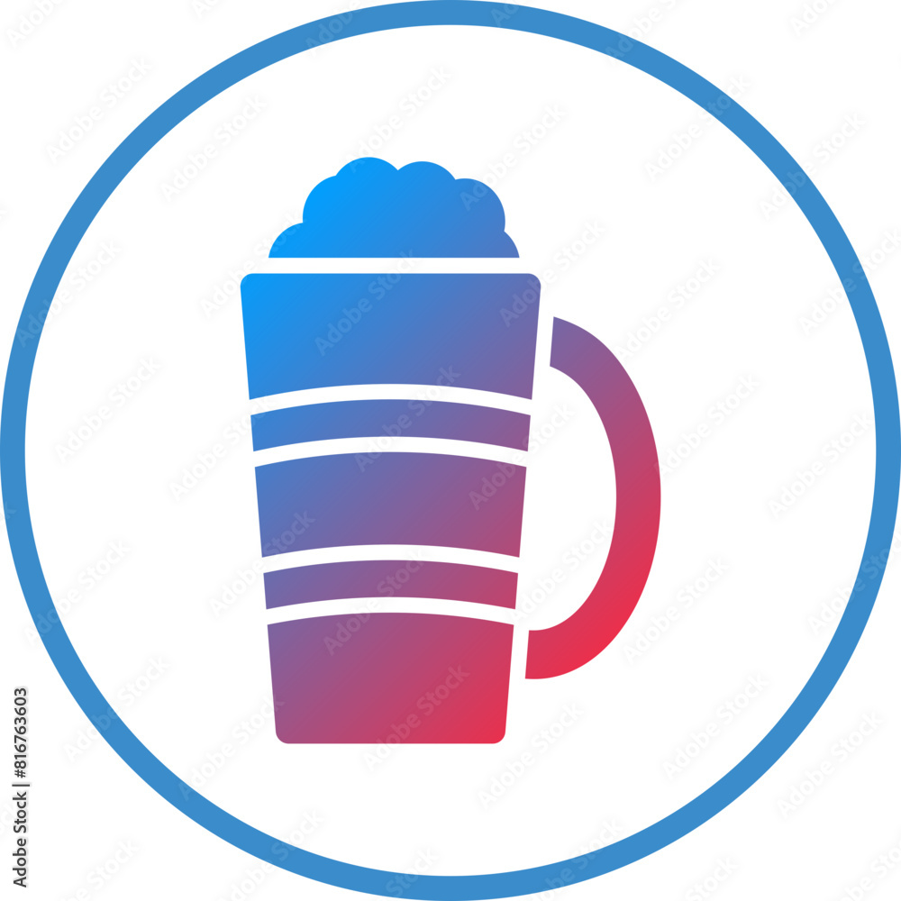 Vector Design Latte Macchiato Icon Style Vector Design Latte Macchiato Icon Style