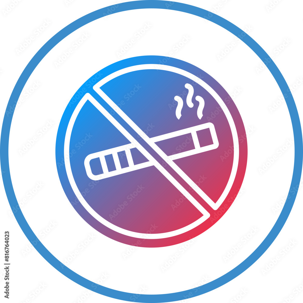 Vector Design No smoking Icon Style Vector Design No smoking Icon Style