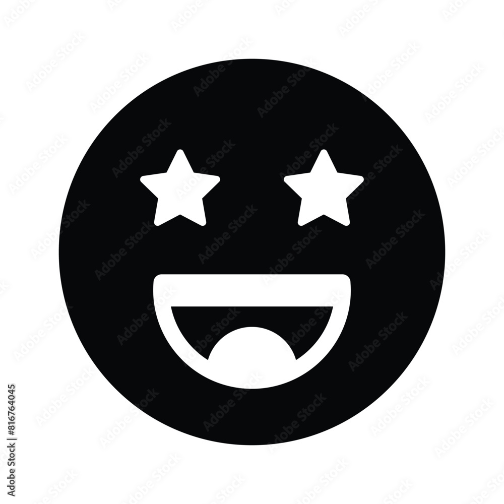 Get this creative excitement emoji in modern style Get this creative excitement emoji in modern style