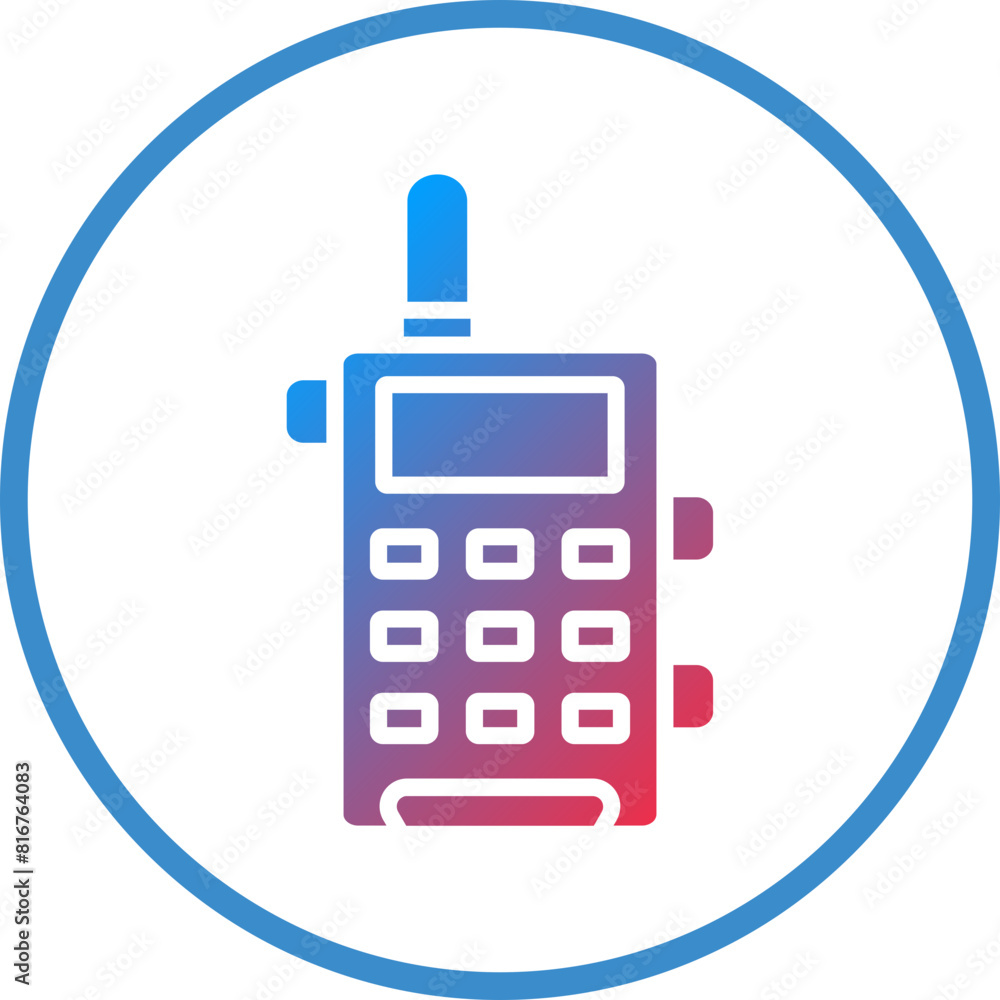 Vector Design Walkie Talkie Icon Style Vector Design Walkie Talkie Icon Style