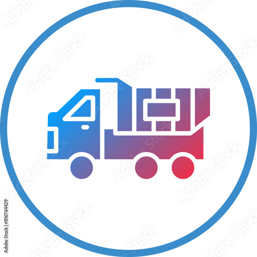 Vector Design Dump Truck Icon Style