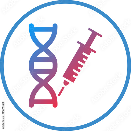 Vector Design Genetic Engineering Icon Style