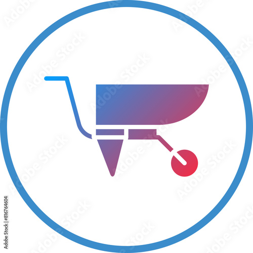 Vector Design Wheelbarrow Icon Style