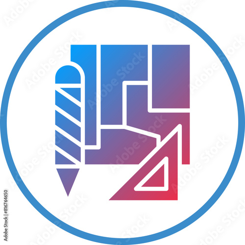 Vector Design Engineering Sketch Icon Style