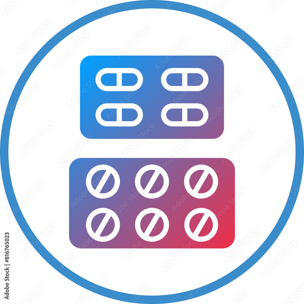 Vector Design Pills Packet Icon Style Vector Design Pills Packet Icon Style