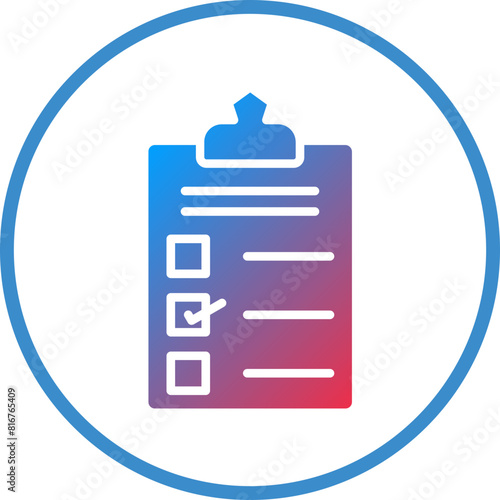 Vector Design Checklist Icon Style