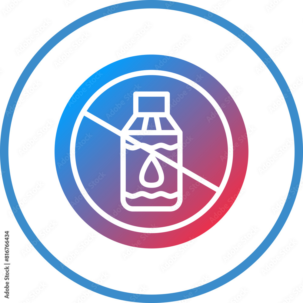 Vector Design Lactose Free Icon Style Vector Design Lactose Free Icon Style