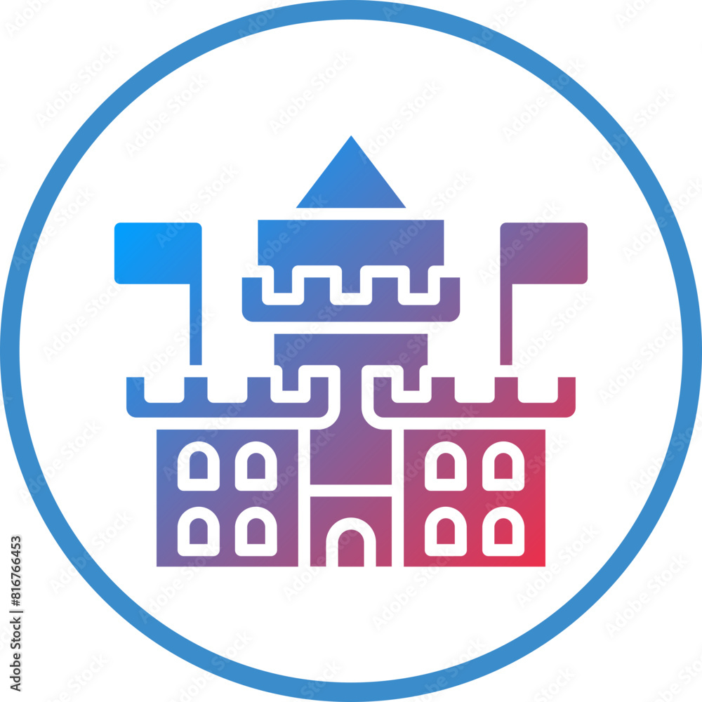 Vector Design Castle Icon Style Vector Design Castle Icon Style