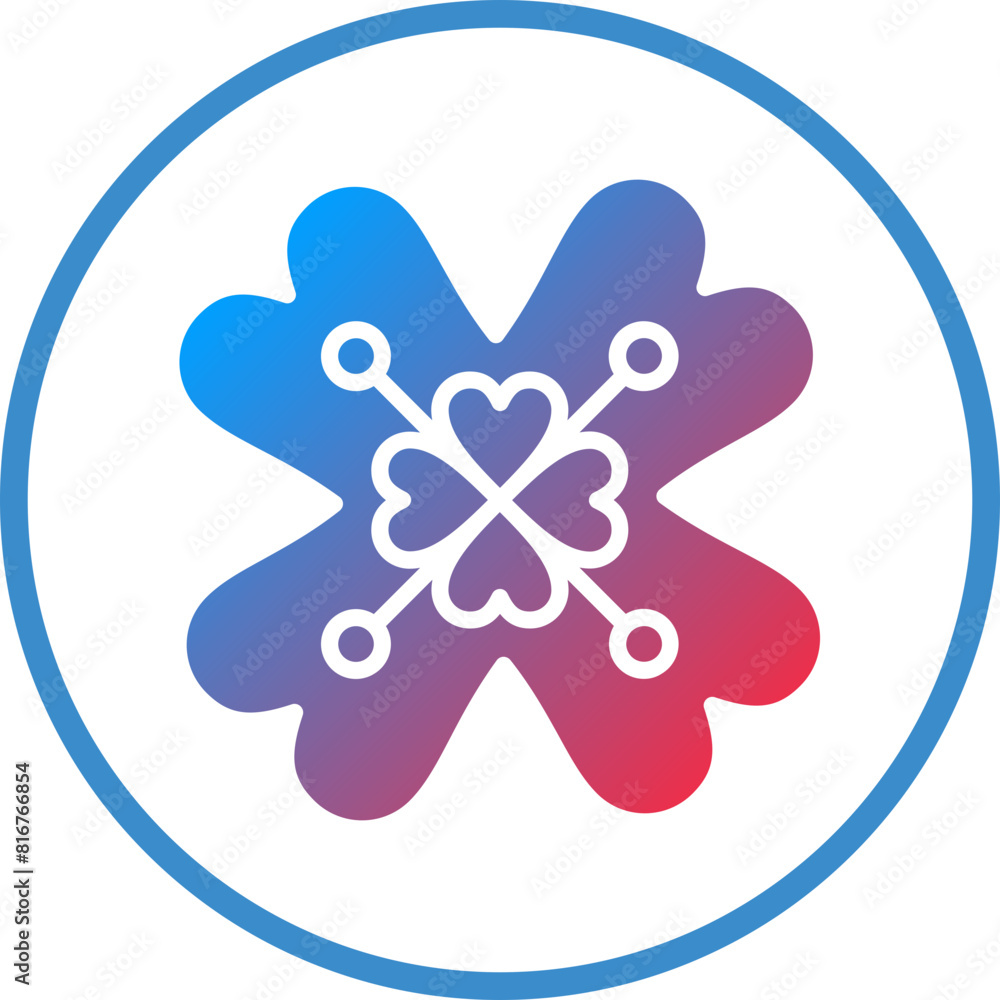 Vector Design Four Leaf Clover Icon Style Vector Design Four Leaf Clover Icon Style