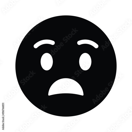 Scared emoji vector design, premium icon easy to use and download