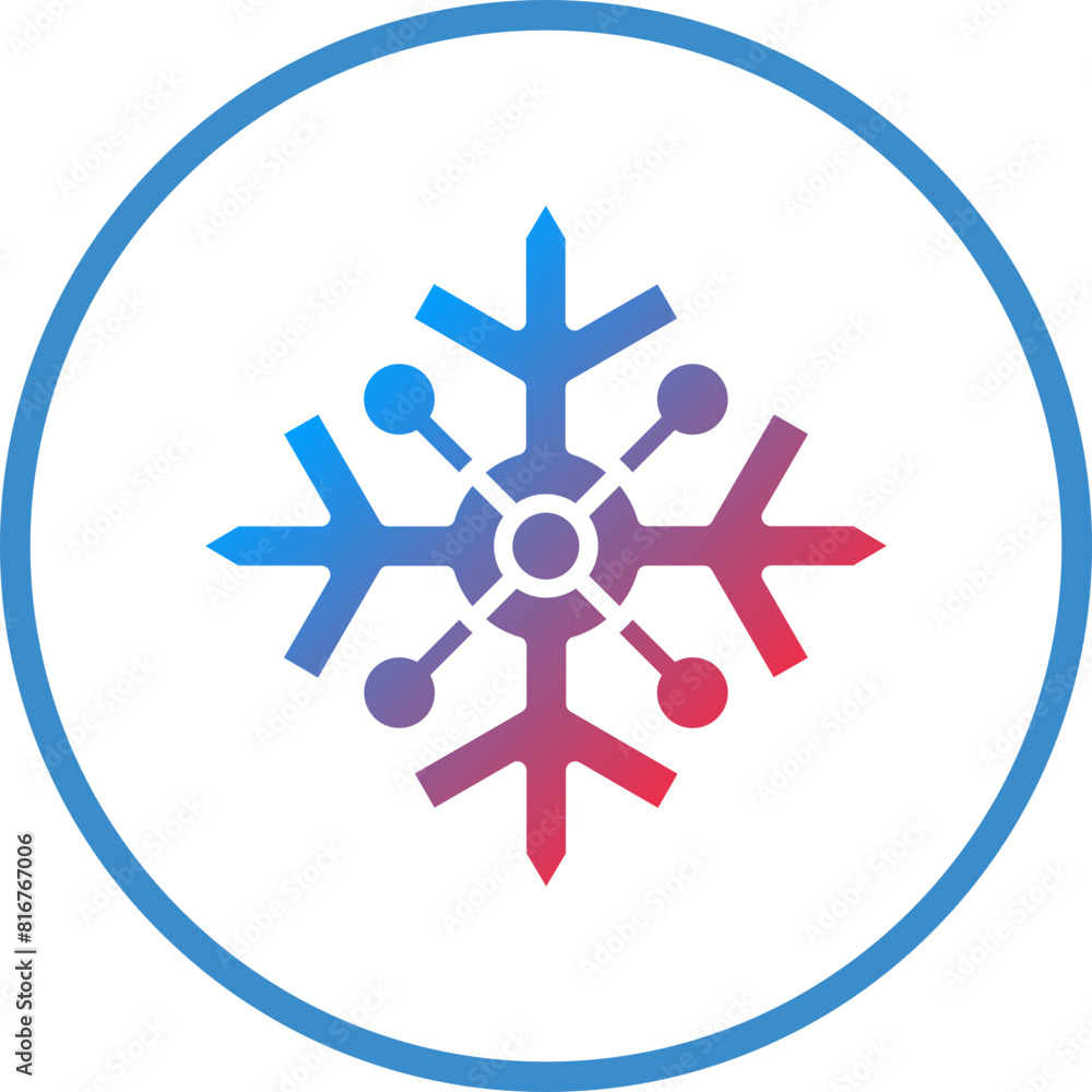 Vector Design Snowflake Icon Style Vector Design Snowflake Icon Style