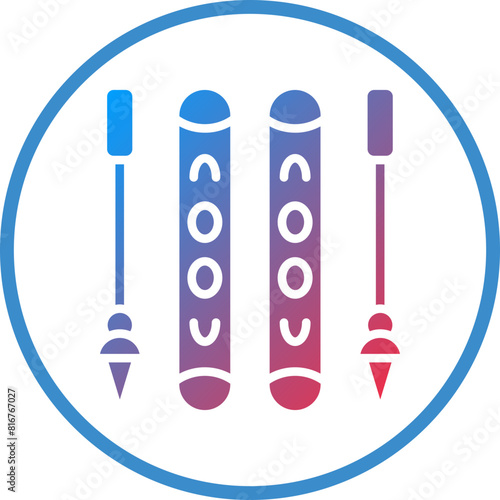 Vector Design Skis Icon Style
