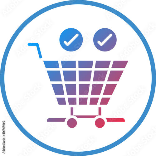 Vector Design Checkout Icon Style
