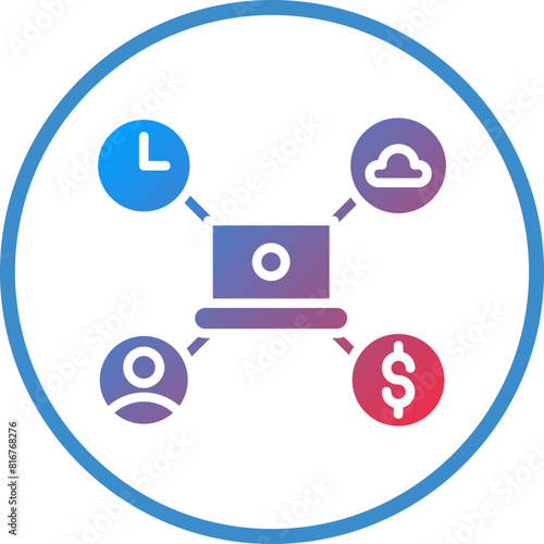 Vector Design Gig Economy Icon Style
