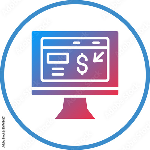 Vector Design Crowdfunding Portal Icon Style
