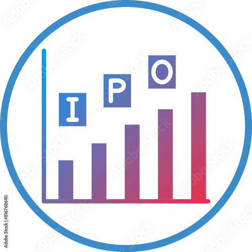 Vector Design IPO Icon Style