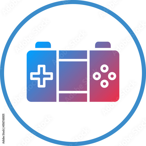 Vector Design Console Game Icon Style