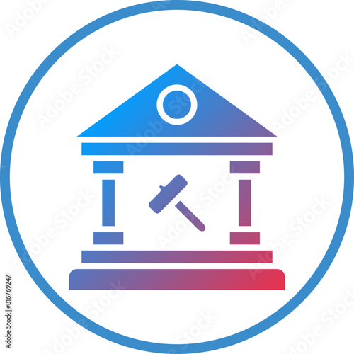 Vector Design Government Auction Icon Style