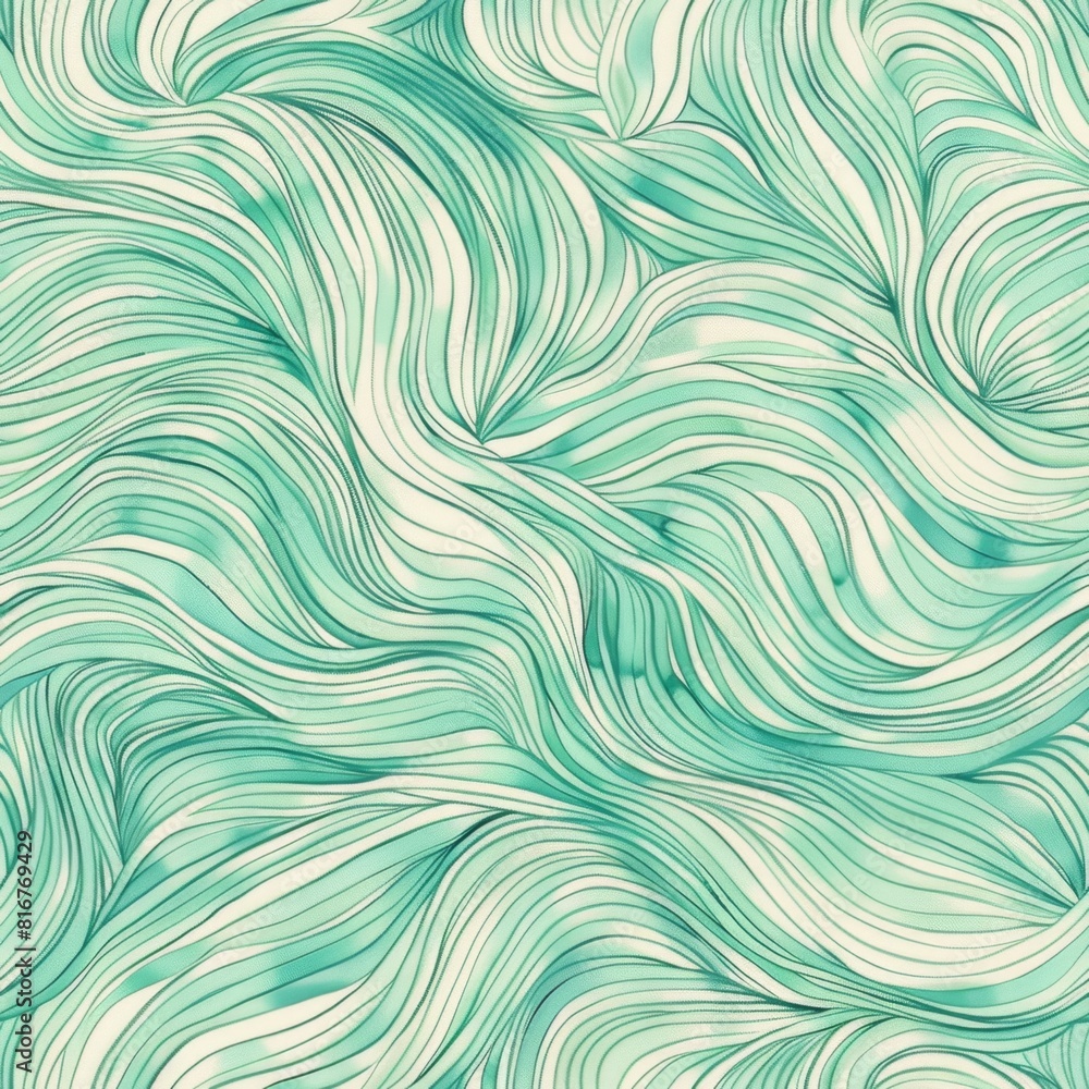 Abstract Aqua and Mint Green Wave Pattern Background Abstract Aqua and Mint Green Wave Pattern Background
