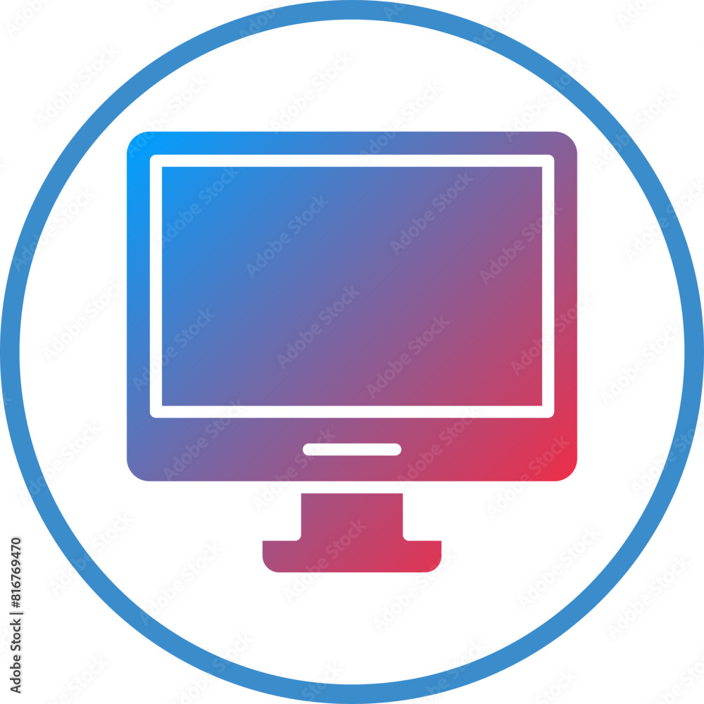 Vector Design Blue Screen Icon Style Vector Design Blue Screen Icon Style