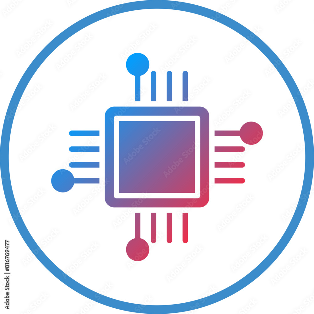 Vector Design Cpu Icon Style Vector Design Cpu Icon Style