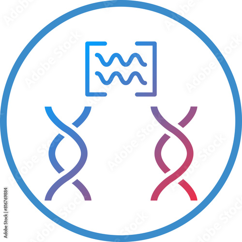 Vector Design Genetic Comparation Icon Style photo