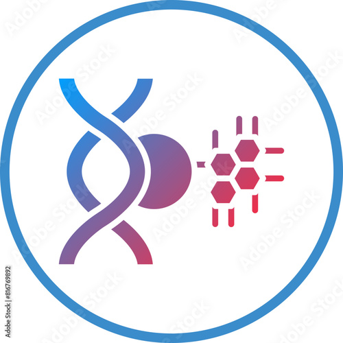 Vector Design Genetic Modification Icon Style