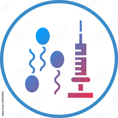 Vector Design In Vitro Fertilization Icon Style