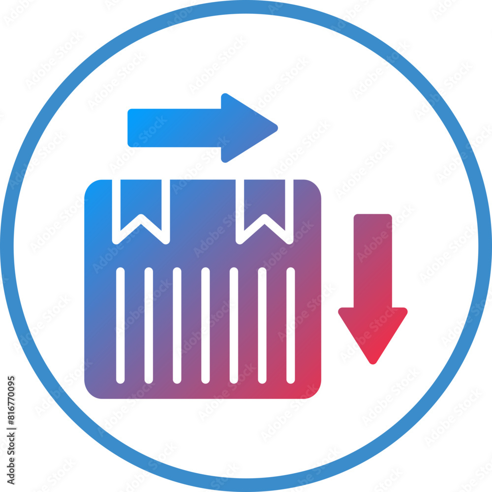 Vector Design First Out Icon Style Vector Design First Out Icon Style