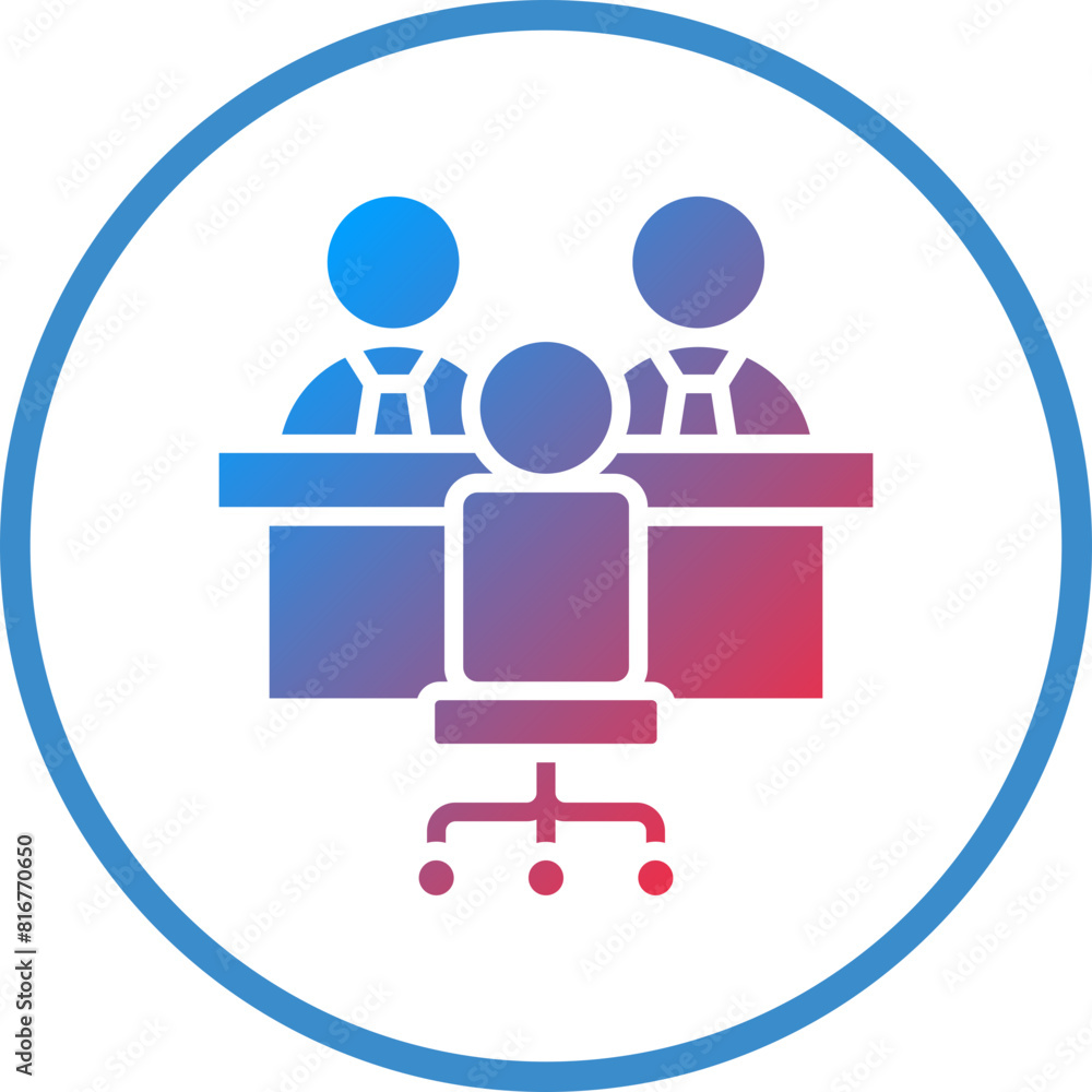 Vector Design Interview Icon Style Vector Design Interview Icon Style