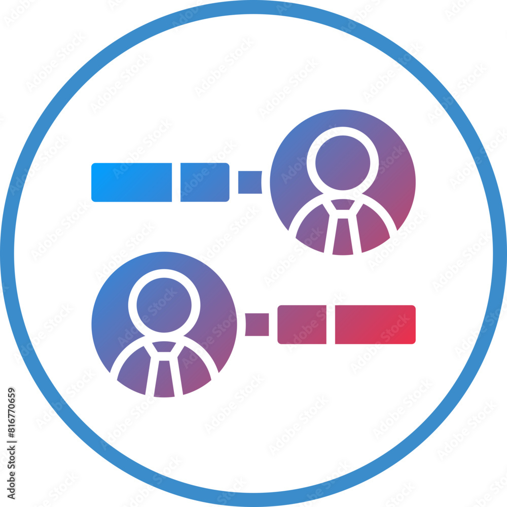 Vector Design Employees Search Icon Style Vector Design Employees Search Icon Style