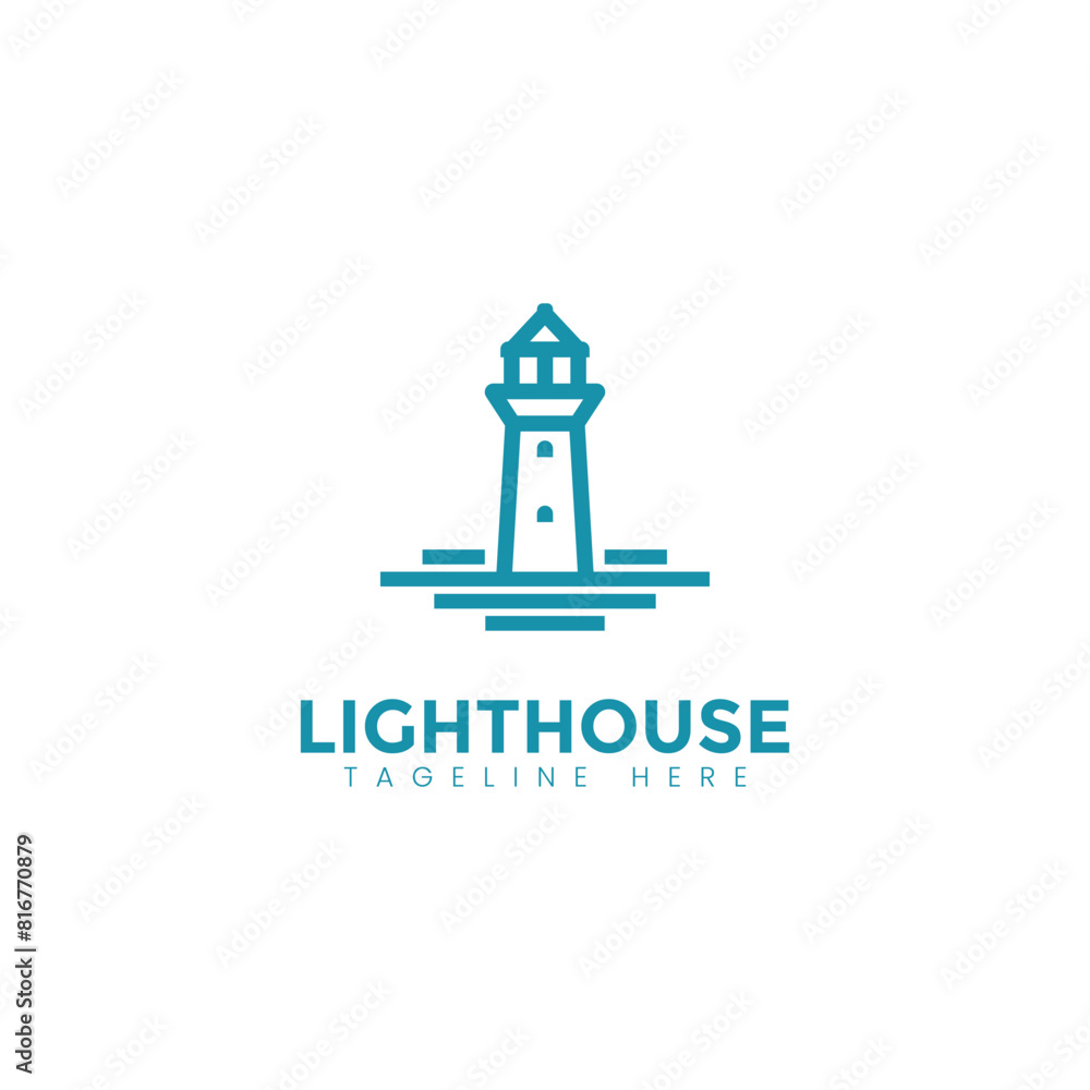 light house logo concept illustration light house logo concept illustration