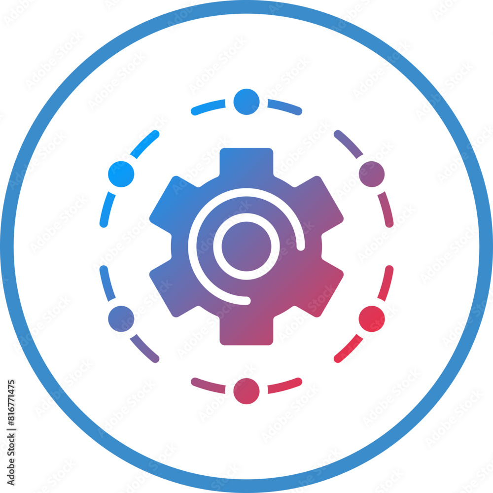 Vector Design Automation Icon Style Vector Design Automation Icon Style