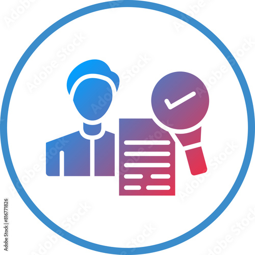 Vector Design Background Check Icon Style