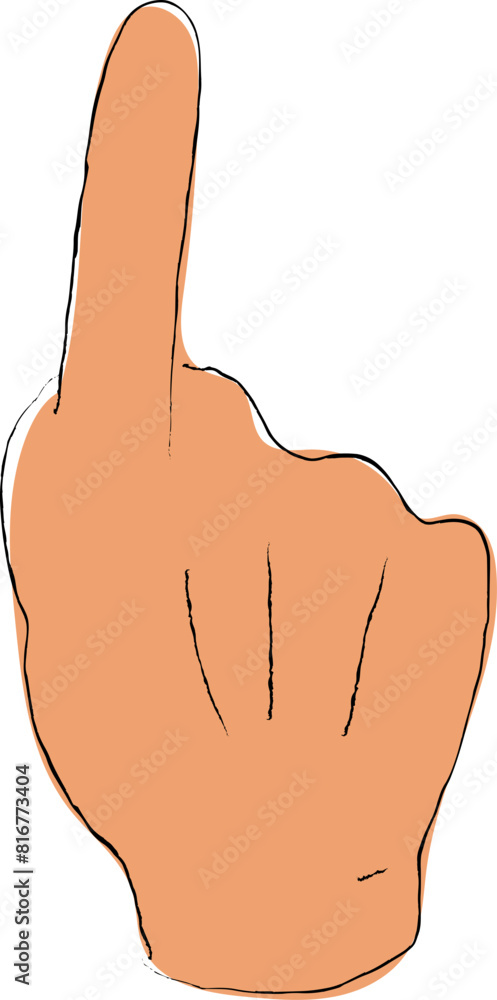 Different point of hand Different point of hand