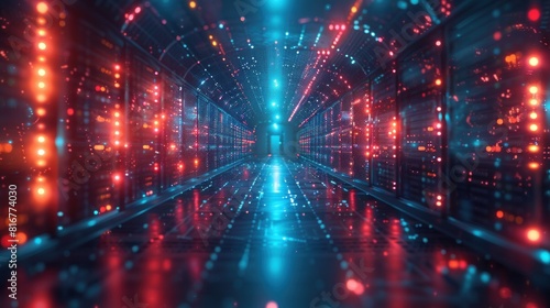 A corridor of digital supercomputers © KRIS