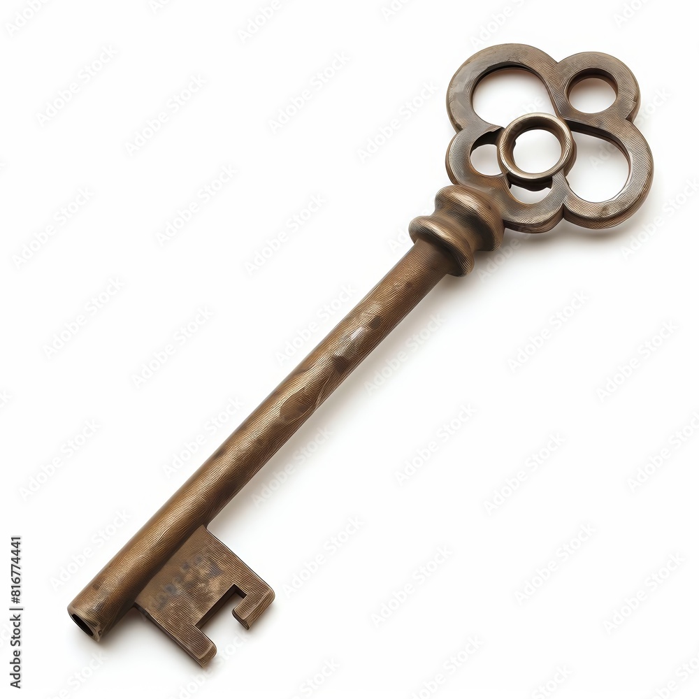 Photo of Key ,isolated on white background Photo of Key ,isolated on white background