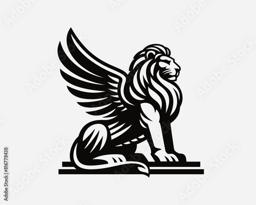 Lion modern logo, emblem design editable for your business. Vector illustration.