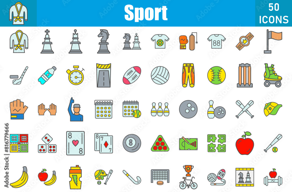 Sport Icons Set. Editable Stroke. Pixel Perfect Sport Icons Set. Editable Stroke. Pixel Perfect