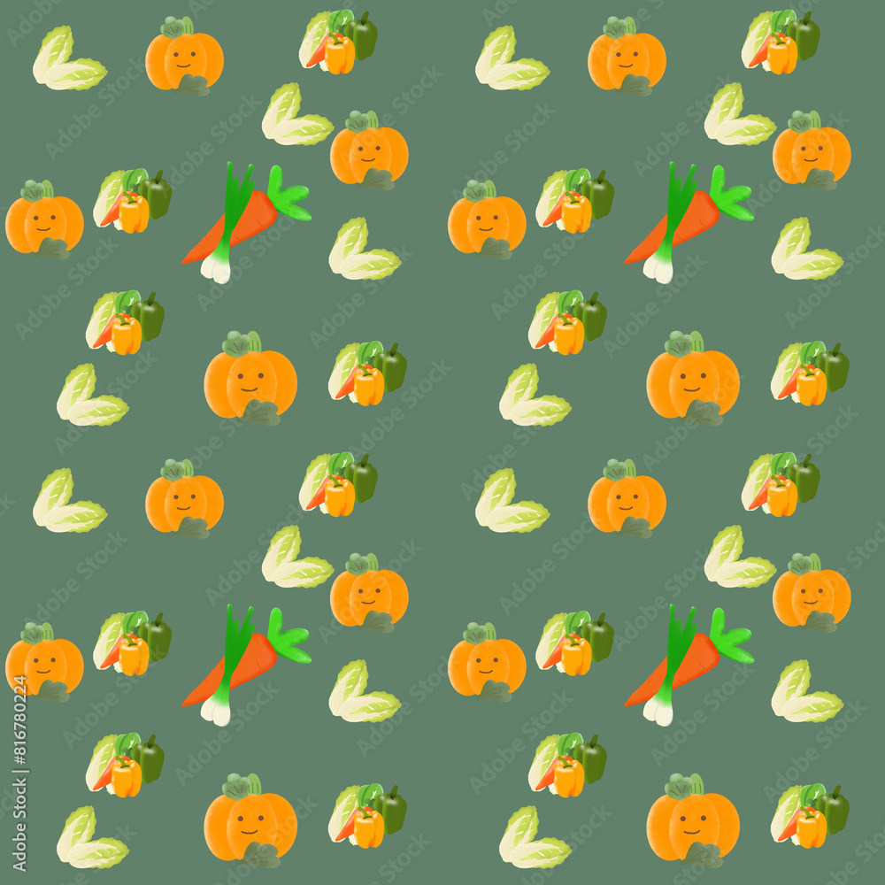 seamless pattern with vegetables seamless pattern with vegetables