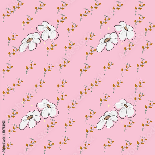 Wallpaper Mural seamless pattern with hearts Torontodigital.ca