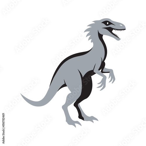 Vector illustration of a dinosaur silhouette