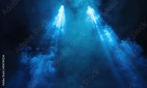Azure mystery  luminous veil