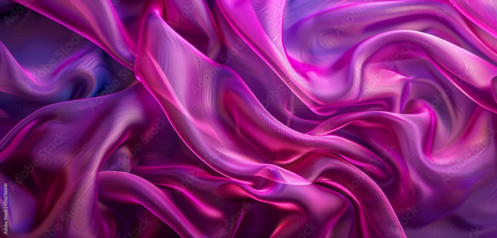 Radiant plum fabric glow on dark widescreen. Radiant plum fabric glow on dark widescreen.