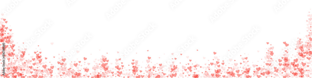Red hearts scattered on white background. Red hearts scattered on white background.