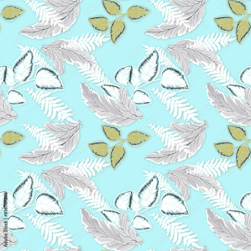seamless pattern with feathers seamless pattern with feathers