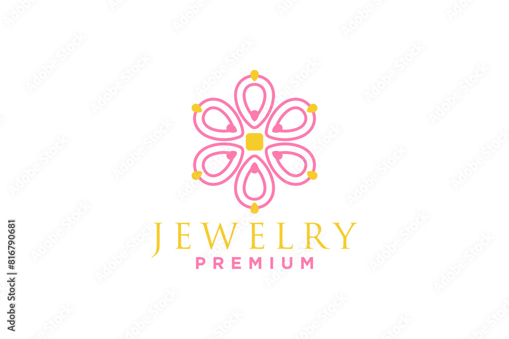 Jewelry company aesthetic logo design. Jewelry company aesthetic logo design.