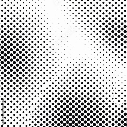 a black and white background with dots