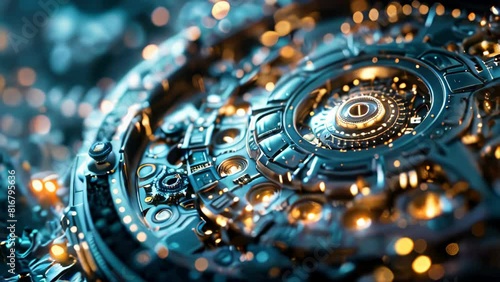 Wallpaper Mural Generic circular fantasy mechanical technology device Torontodigital.ca